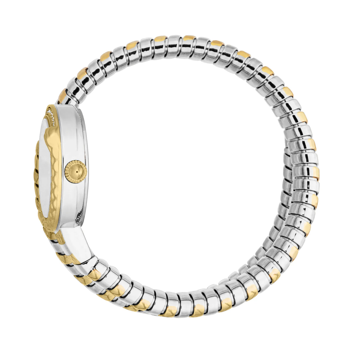 Just Cavalli Just Cavalli Signature Snake Cerchio Snake Two Tones YG Silver Grey — immagine 3