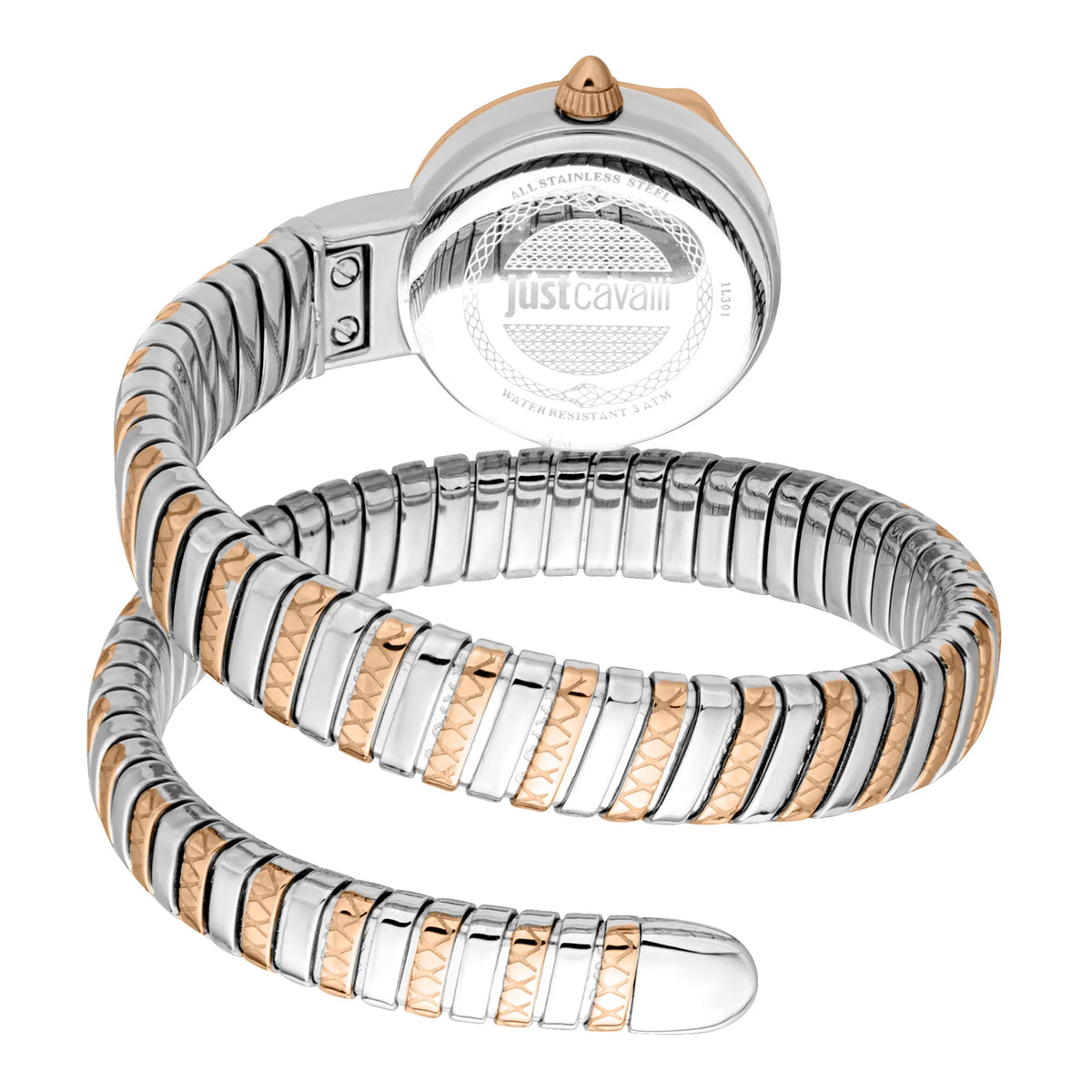 Just Cavalli Just Cavalli Signature Snake Cerchio Snake Two Tones RG Silver Grey — immagine 2