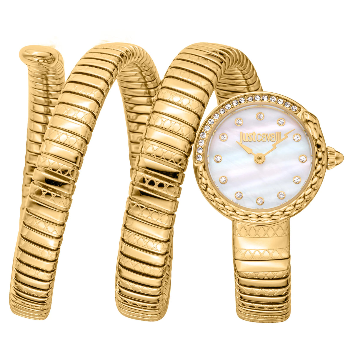 Just Cavalli Just Cavalli Signature Snake Enchanting Yellow Gold MOP