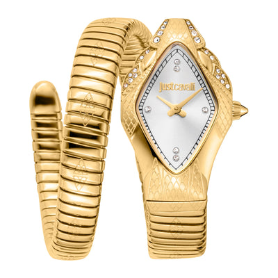 Just Cavalli Signature Snake Ferocious Giallo Oro Argento