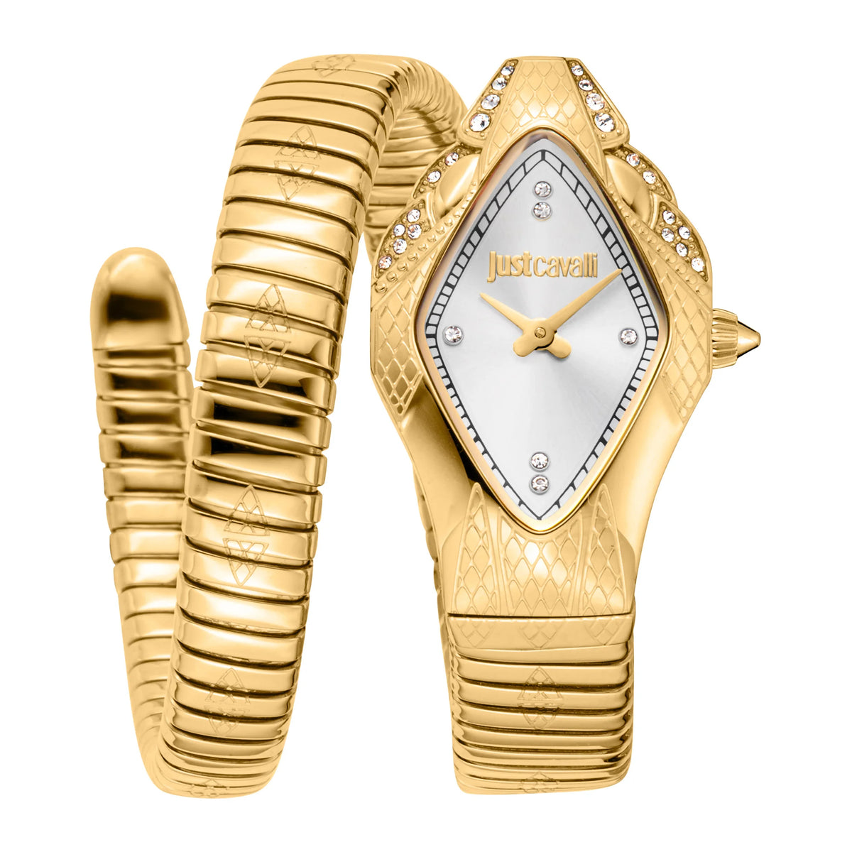Just Cavalli Just Cavalli Signature Snake Ferocious Yellow Gold Silver