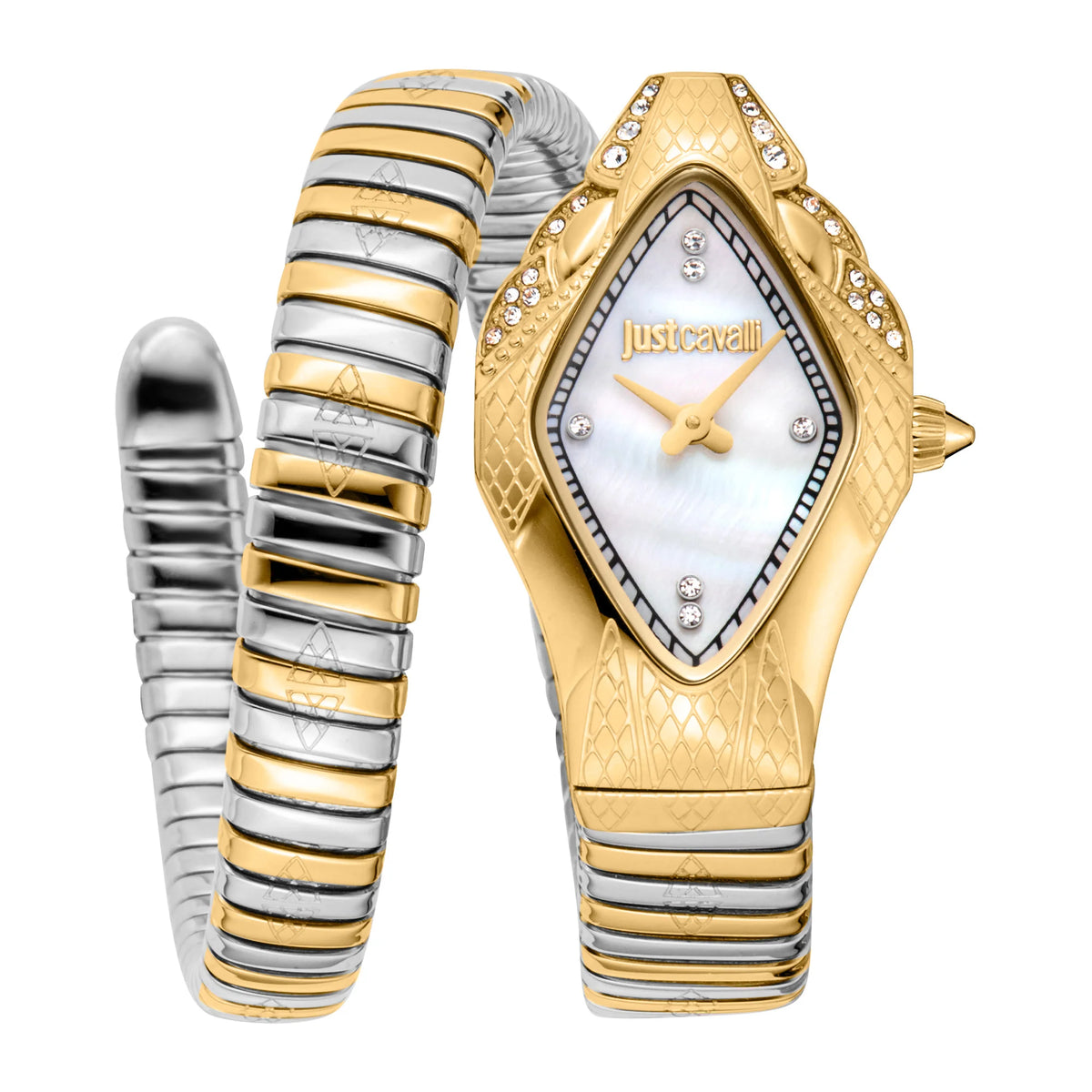 Just Cavalli Just Cavalli Signature Snake Ferocious Two Tones YG MOP