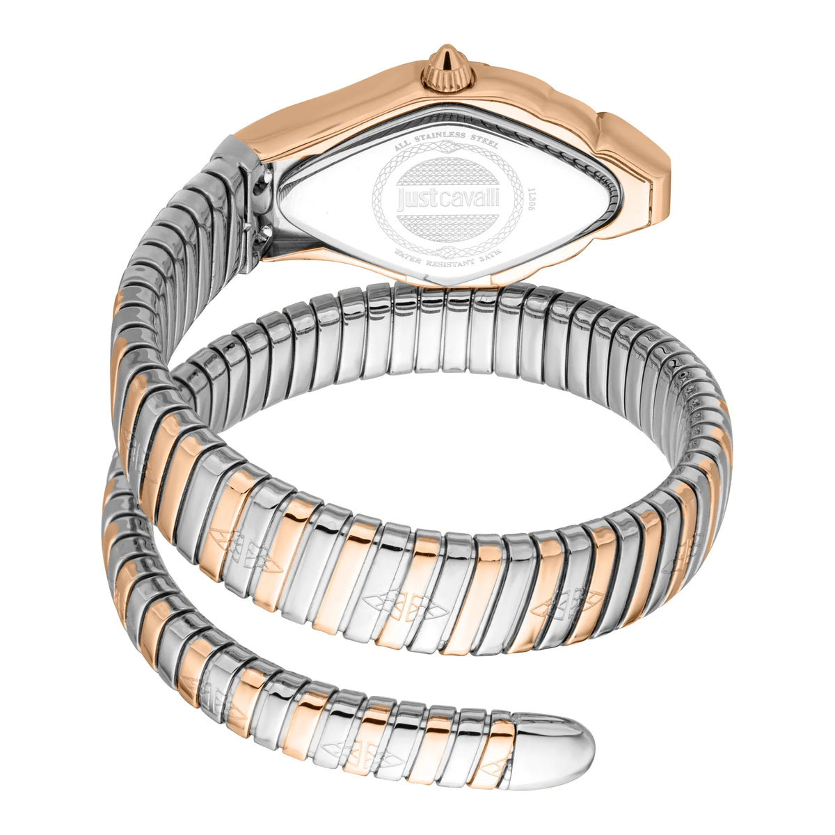 Just Cavalli Just Cavalli Signature Snake Ferocious Two Tones RG Silver — immagine 2