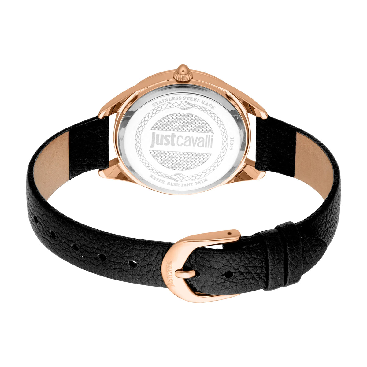Just Cavalli Just Cavalli Glam Chic Luna Leather Black RG Silver — immagine 2