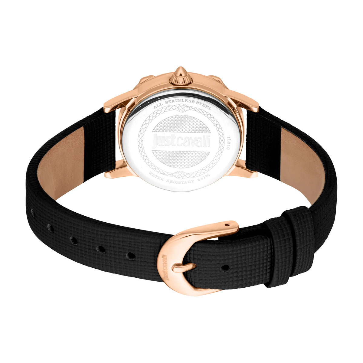Just Cavalli Just Cavalli Animalier Fiorenza Snake Leather Black RG Silver — immagine 2
