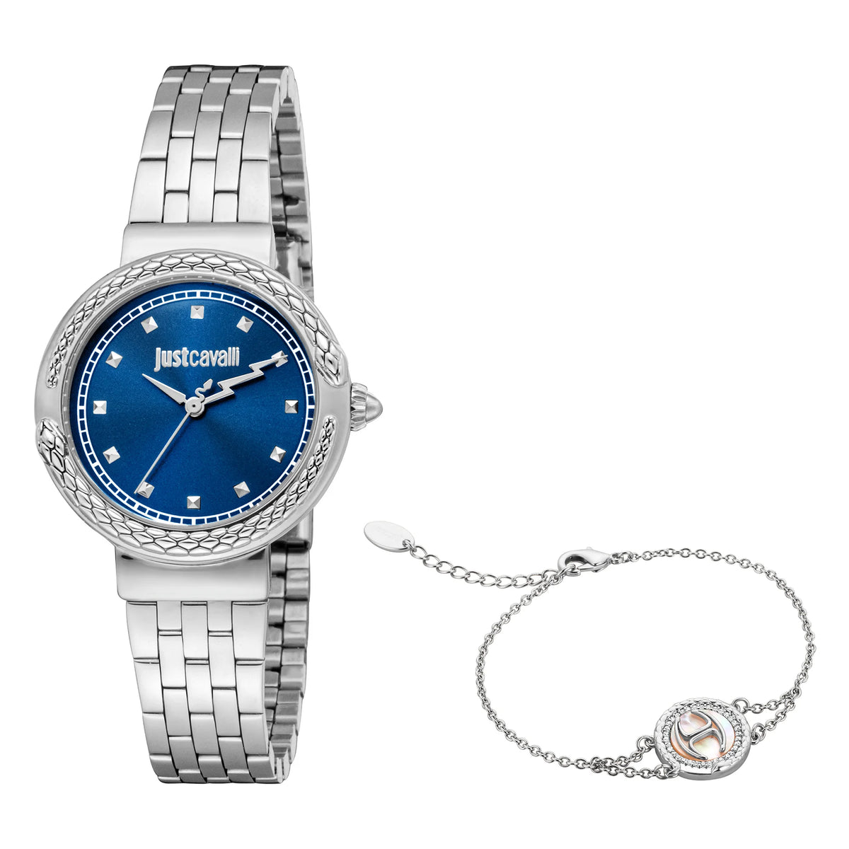 Just Cavalli Just Cavalli SET Brave Snake Silver Blue