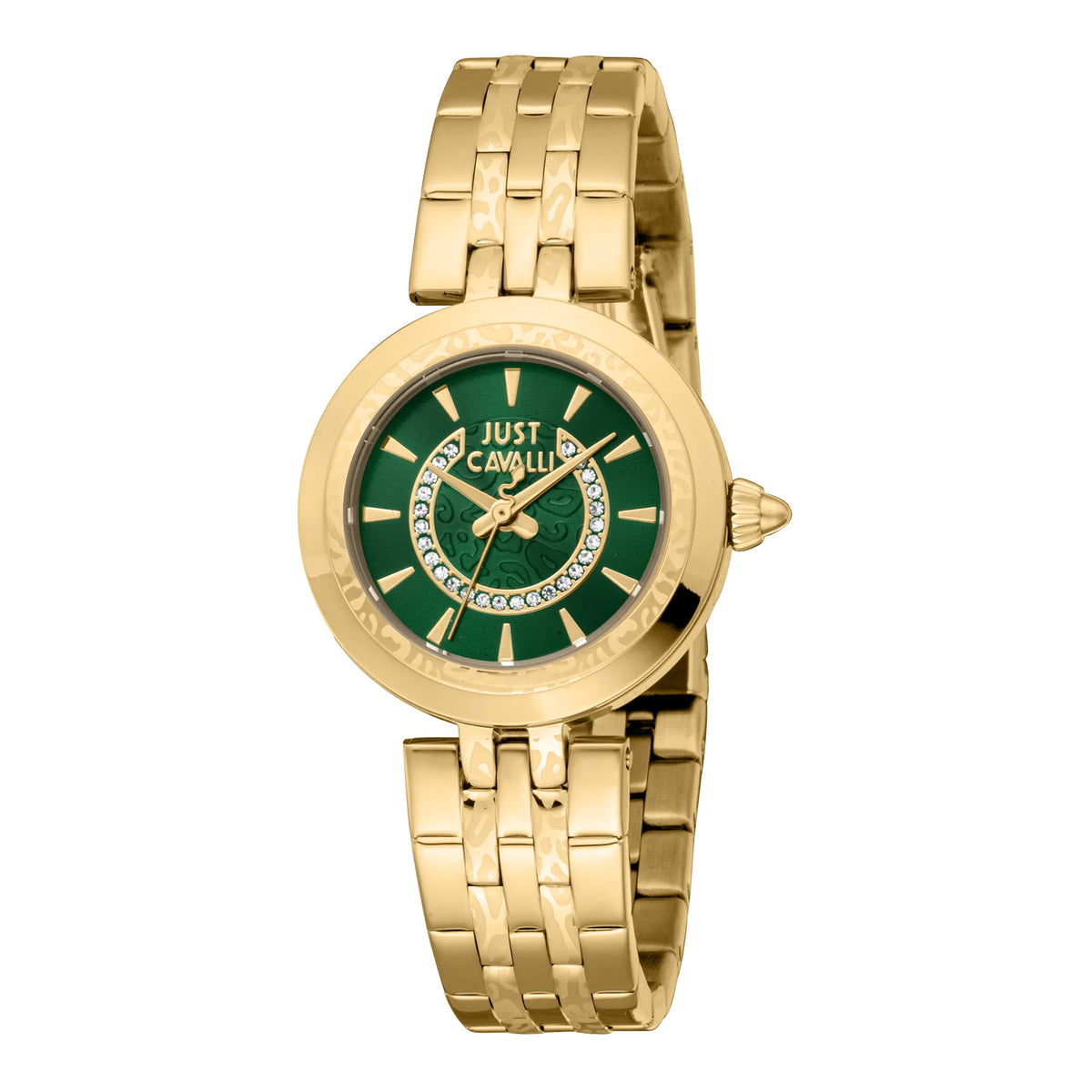 Just Cavalli Just Cavalli Animalier Preziosa Yellow Gold Bottle Green