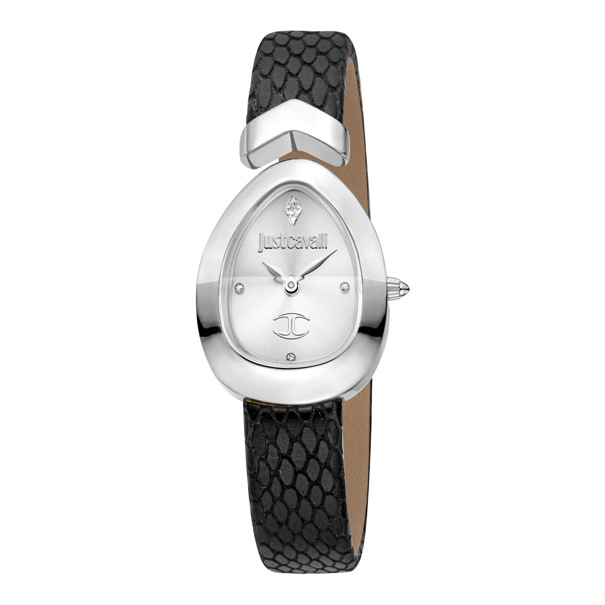Just Cavalli Just Cavalli Signature Snake Diversa Snake Black Silver