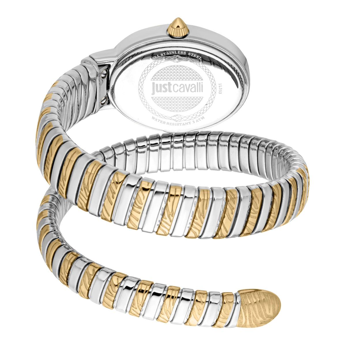 Just Cavalli Just Cavalli Signature Snake Velina Silver Yellow Gold — immagine 2