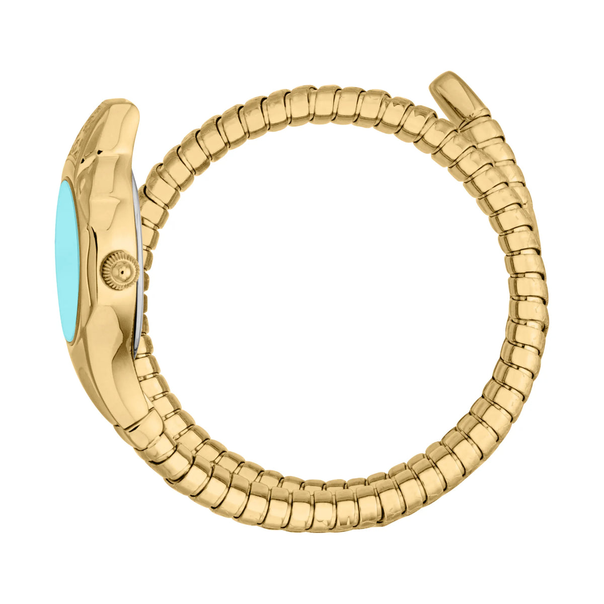 Just Cavalli Just Cavalli Signature Snake Fiore Yellow Gold Turquoise — immagine 3