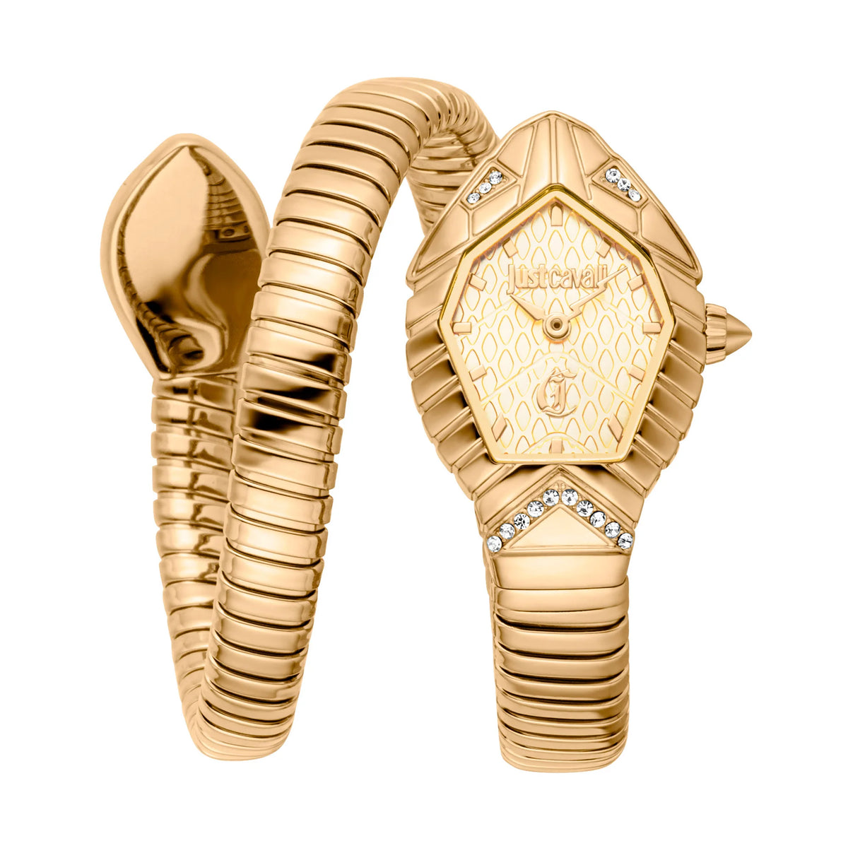 Just Cavalli Just Cavalli Signature Snake Speranza Yellow Gold Champagne