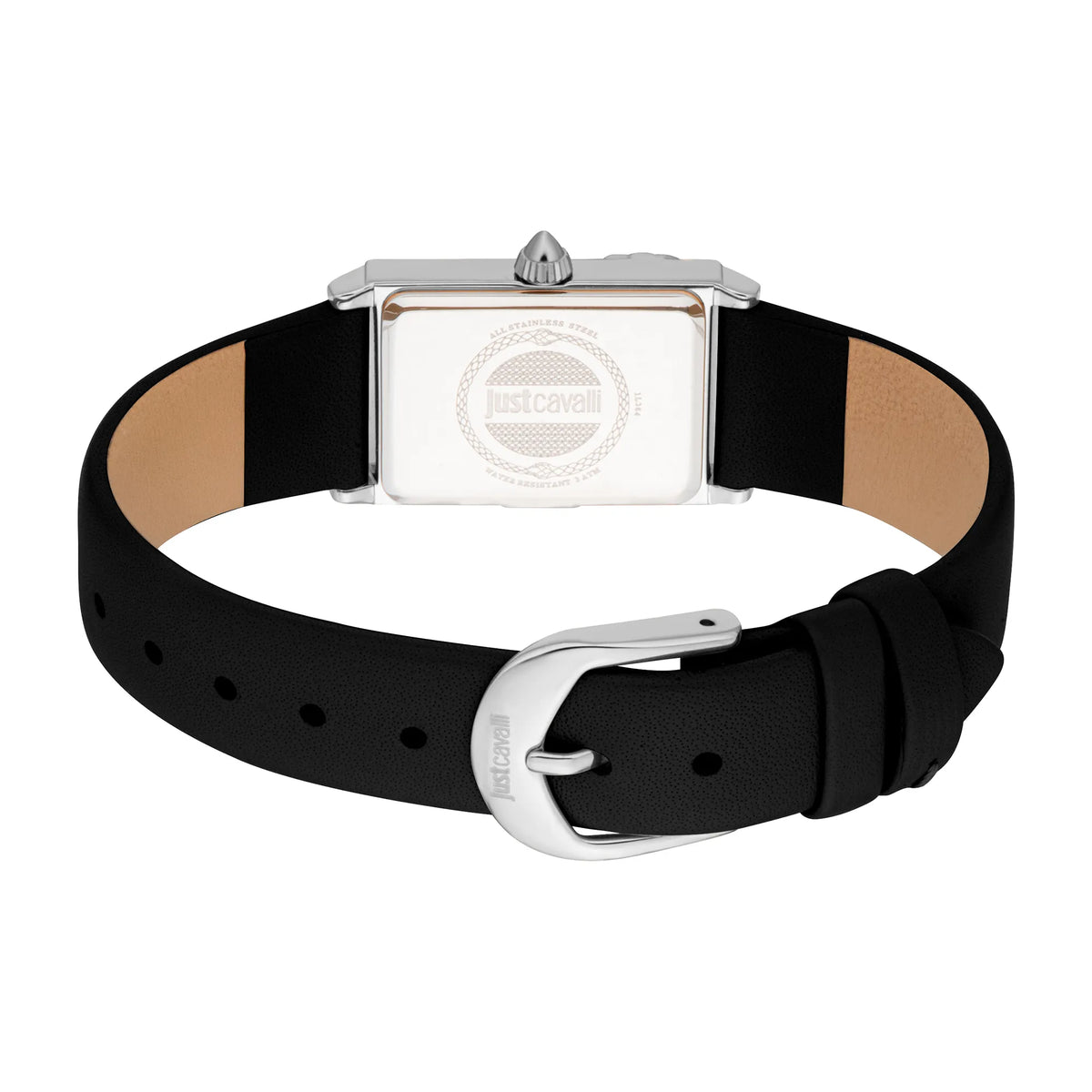 Just Cavalli Just Cavalli Animalier Dolcezza Snake Leather Black Silver — immagine 2