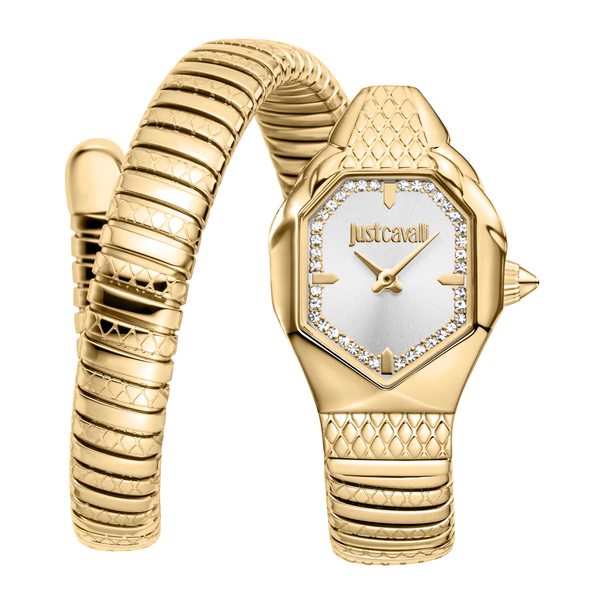 Just Cavalli Just Cavalli Signature Snake Aria Yellow Gold Silver
