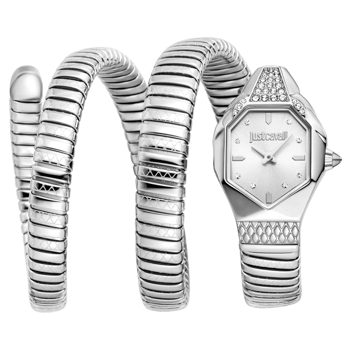 Just Cavalli Just Cavalli Signature Snake Ambra Silver