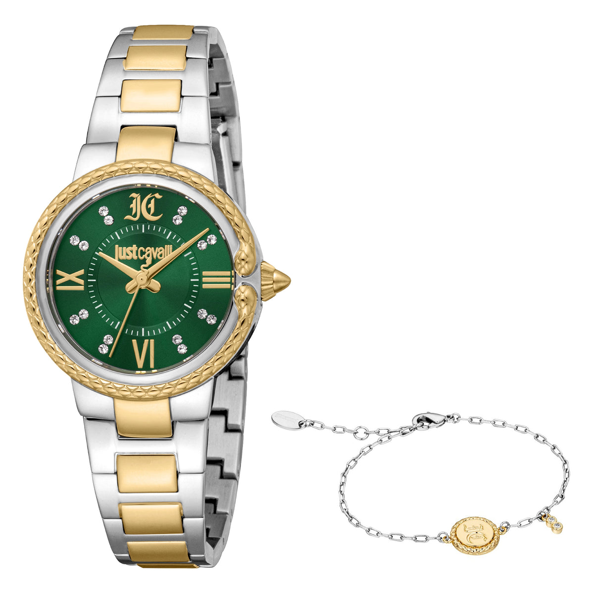 Just Cavalli Just Cavalli SET Primavera Snake Two Tones YG Green