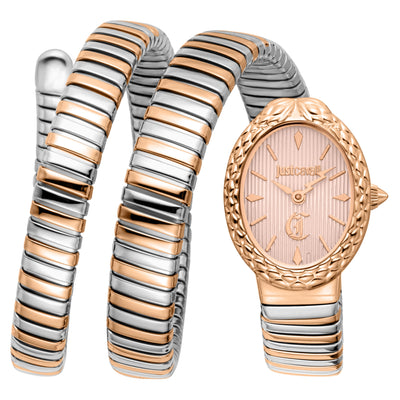 Just Cavalli Signature Snake Sognia Argento Oro Rosa