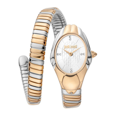 Just Cavalli Signature Snake Prestigio Due Toni RG Argento