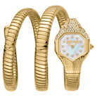 Just Cavalli Just Cavalli Signature Snake Glam Evo 7 Doppio Yellow Gold MOP