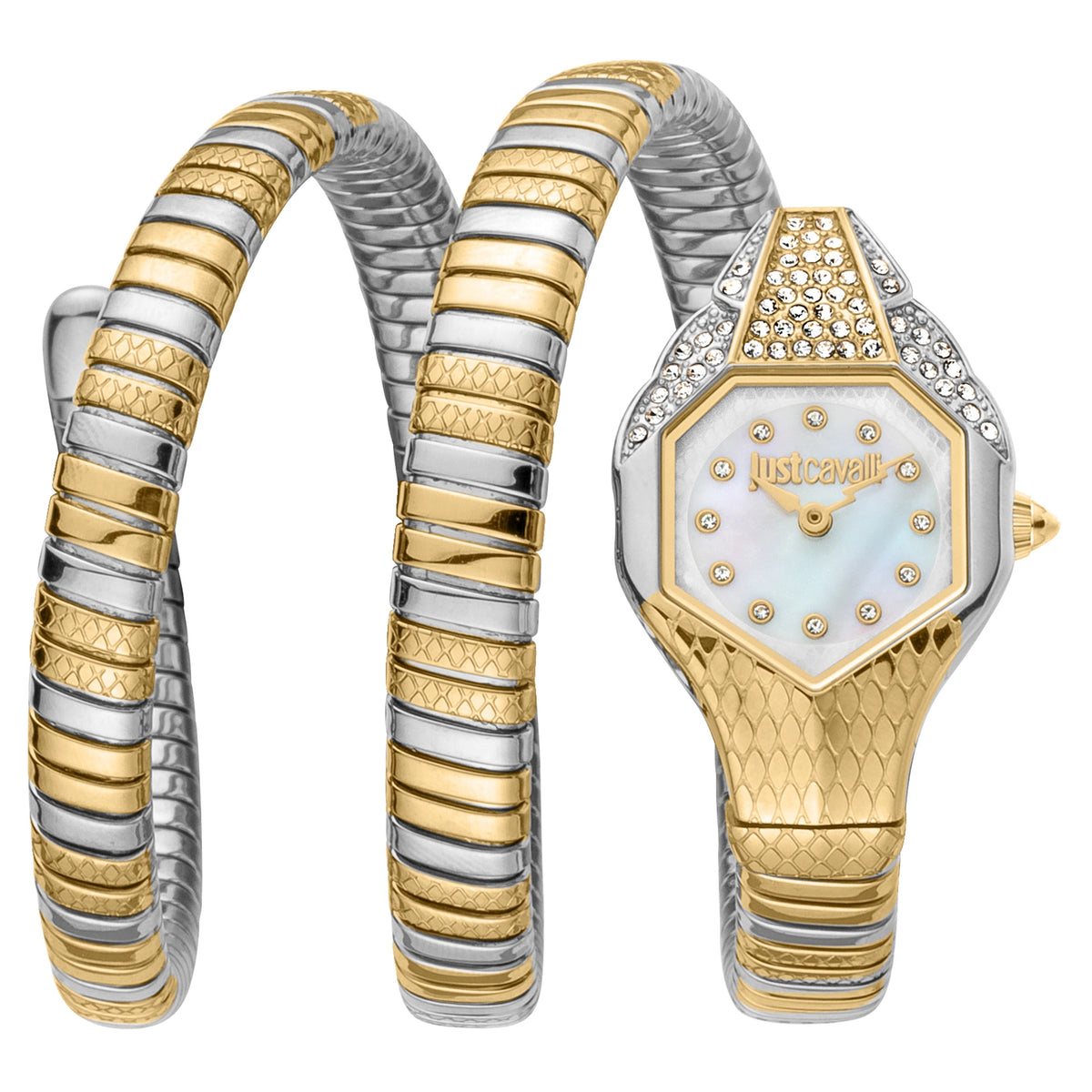 Just Cavalli Just Cavalli Signature Snake Glam Evo 7 Doppio Two Tones MOP