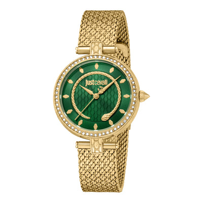 Just Cavalli Glam Chic Ossessivo Serpente Oro Verde