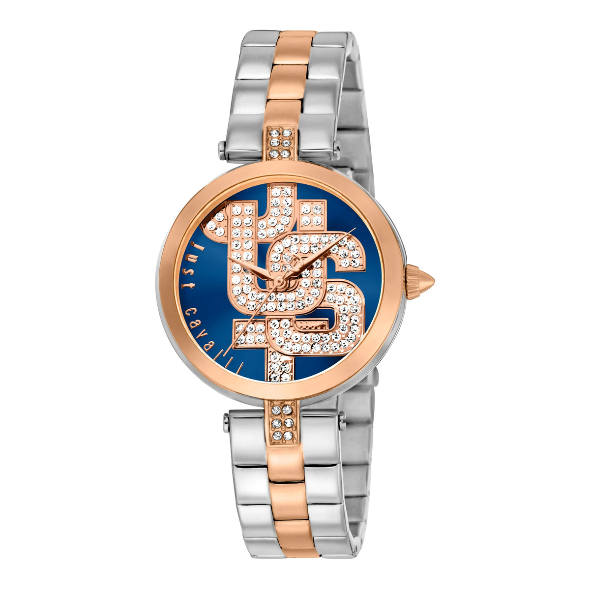 Just Cavalli Just Cavalli Glam Chic Maiuscola Two Tones RG Blue