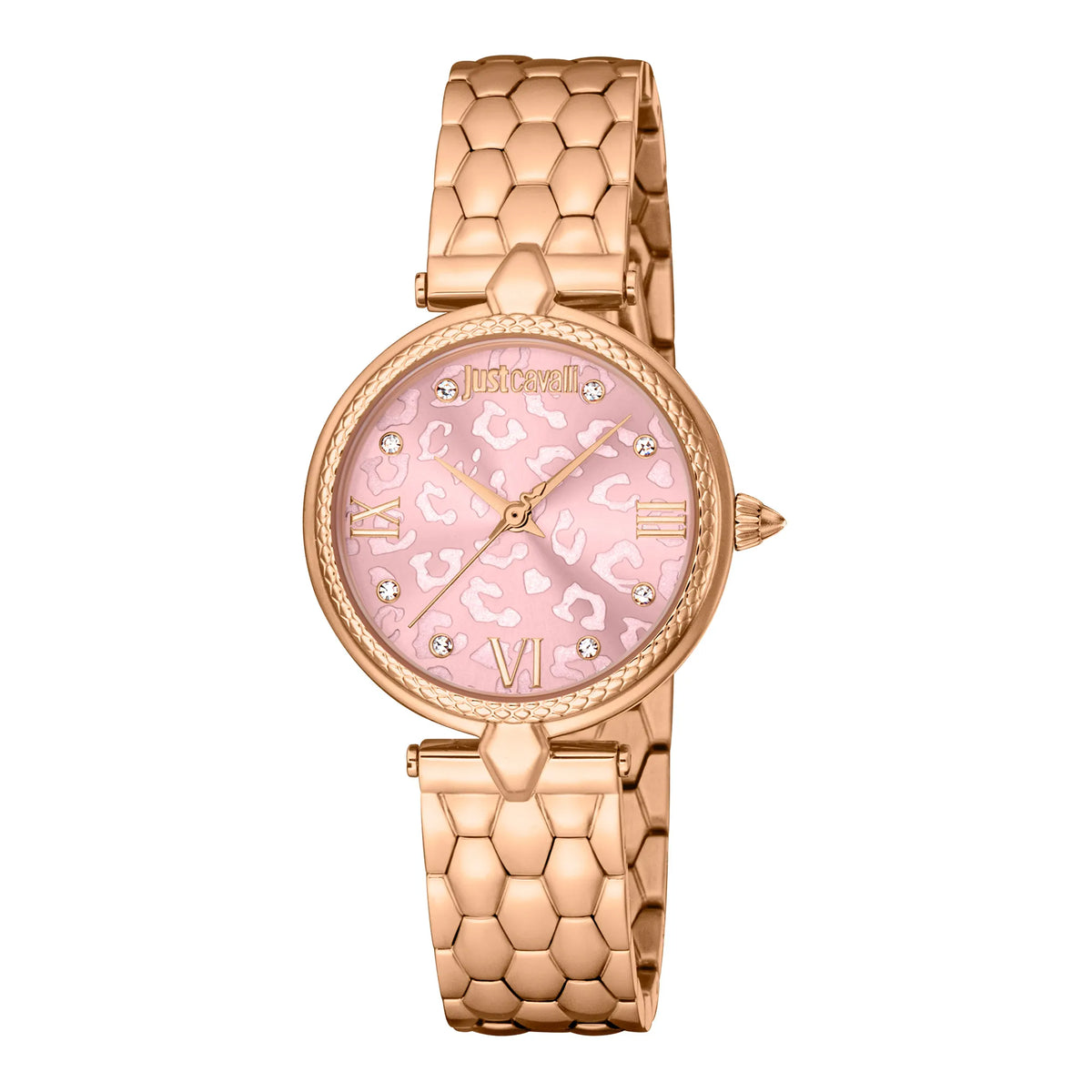 Just Cavalli Just Cavalli Glam Chic Donna Leopardo Rose Gold Pink