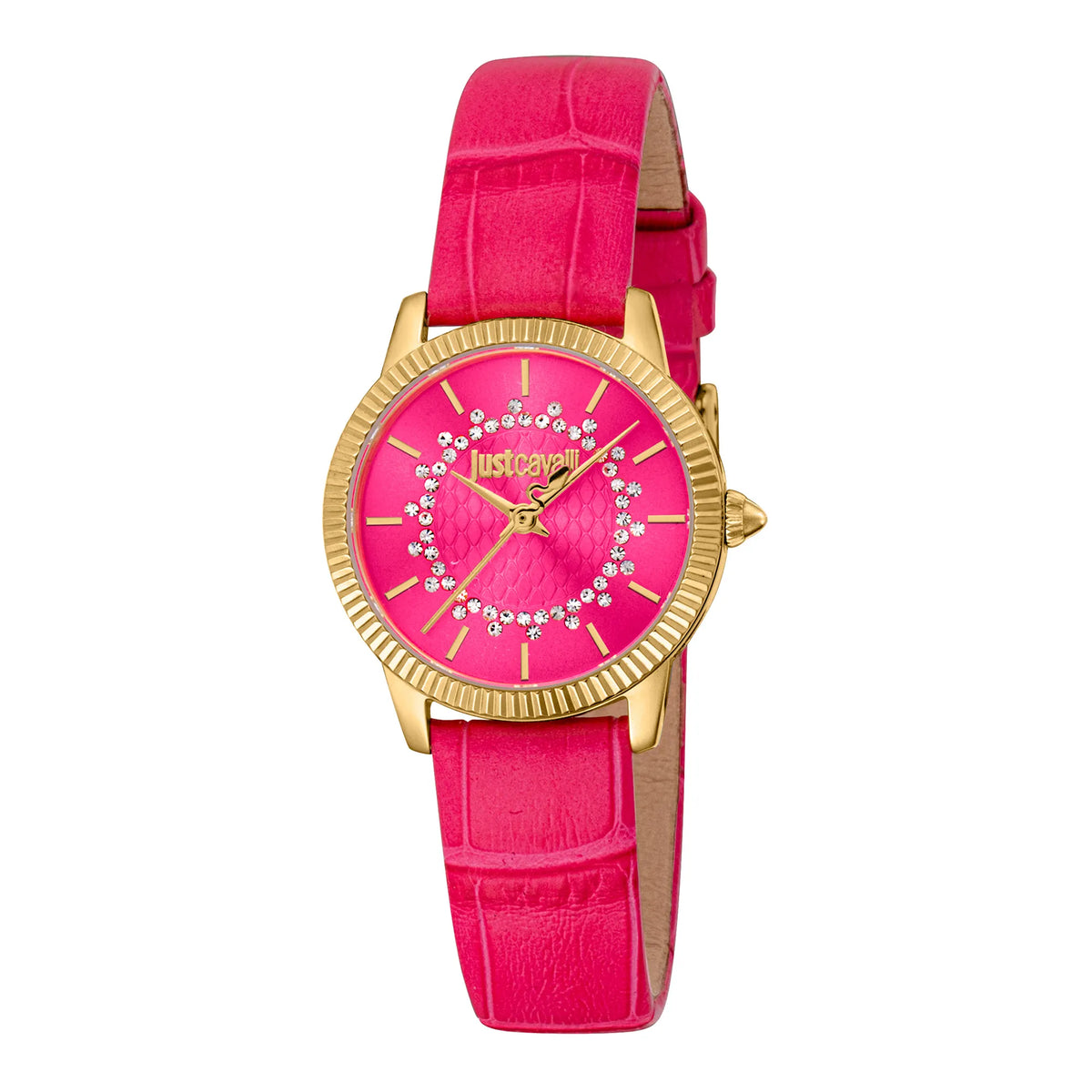 Just Cavalli Just Cavalli Glam Chic Daydreamer Leather Pink YG