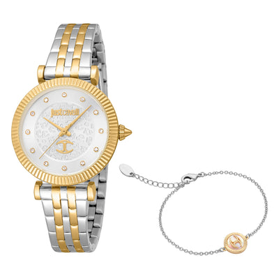 Just Cavalli SET Scatola Due Toni YG Argento