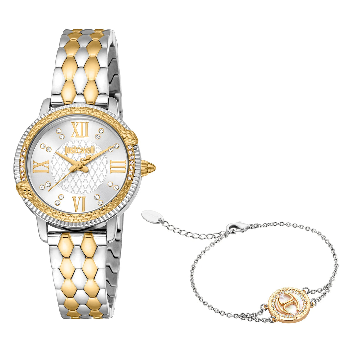 Just Cavalli Just Cavalli SET Viperized Two Tones YG Silver MOP