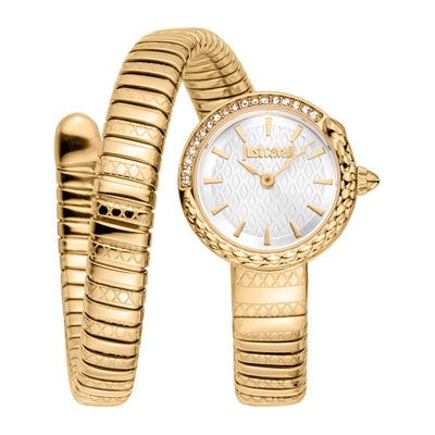 Just Cavalli Signature Snake Cerchio Snake Oro Giallo Argento Grigio