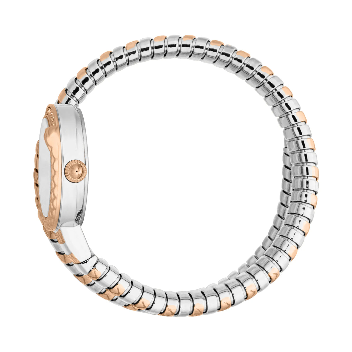 Just Cavalli Just Cavalli Signature Snake Cerchio Snake Two Tones RG Silver Grey — immagine 3
