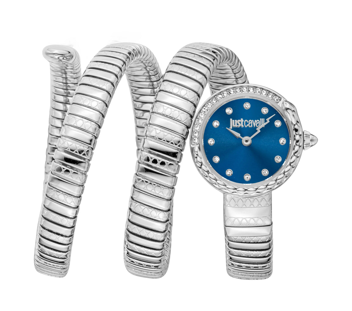 Just Cavalli Just Cavalli Signature Snake Enchanting Silver Blue