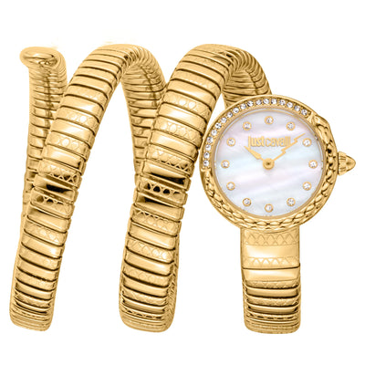 Just Cavalli Signature Snake Incantevole Oro Giallo MOP