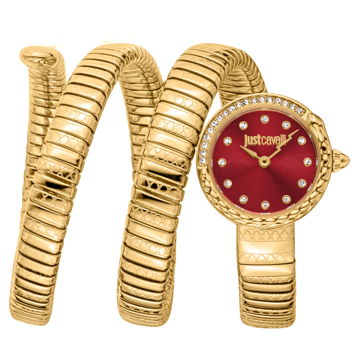 Just Cavalli Just Cavalli Signature Snake Enchanting Yellow Gold Red
