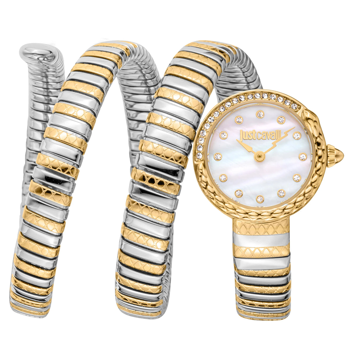 Just Cavalli Just Cavalli Signature Snake Enchanting Two Tones YG MOP