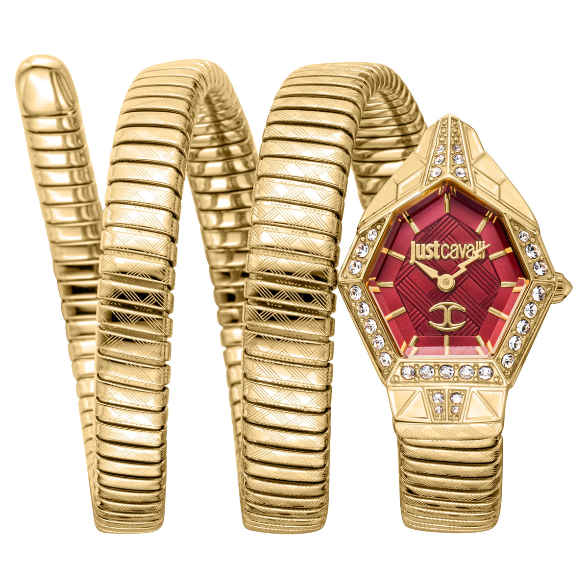 Just Cavalli Just Cavalli Signature Snake Mesmerizing Yellow Gold Red