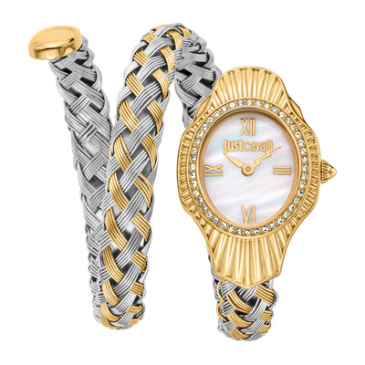 Just Cavalli Signature Snake Intrecciato Due Toni YG MOP