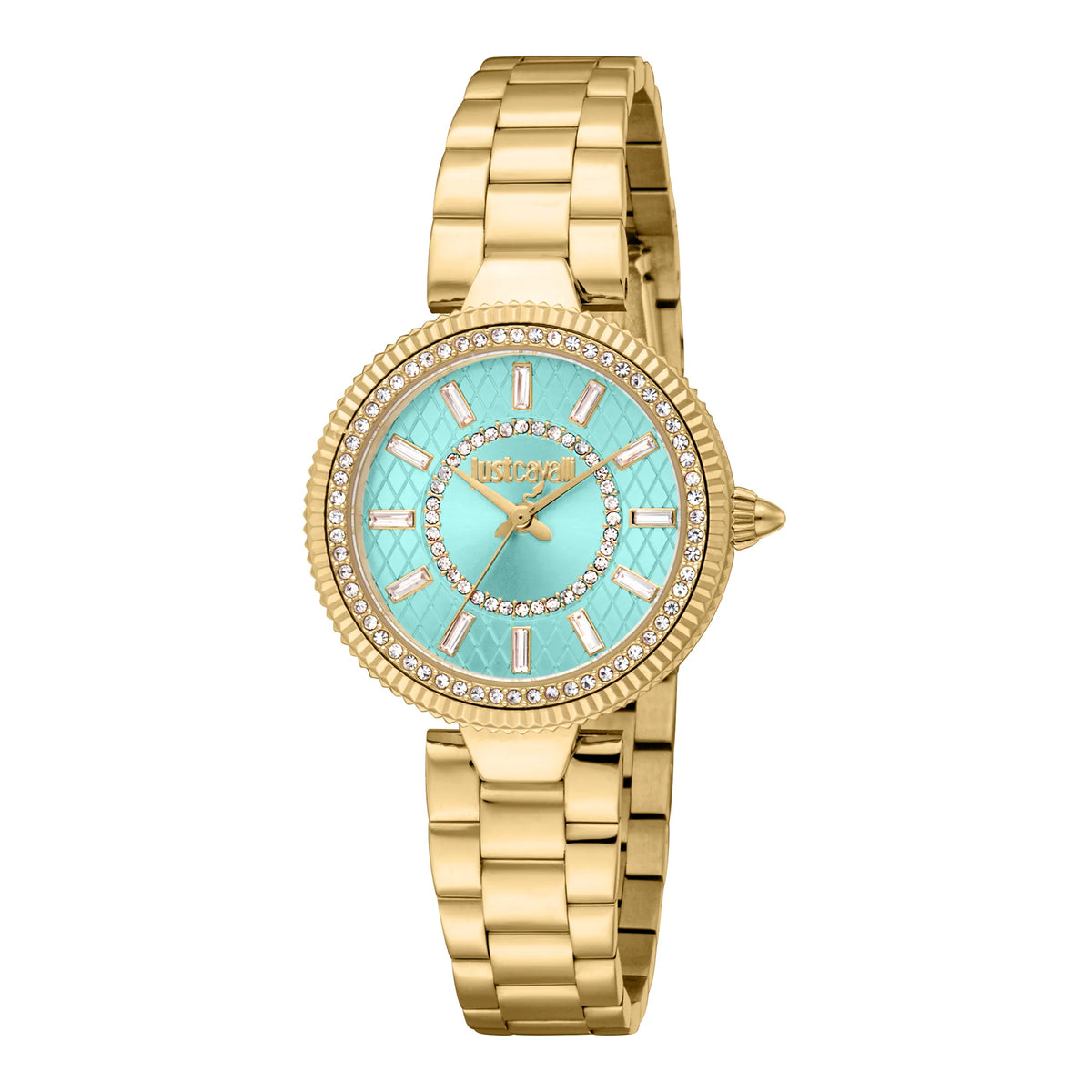 Just Cavalli Just Cavalli Glam Chic Ostentatious Yellow Gold Turquoise