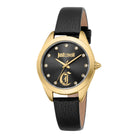 Just Cavalli Just Cavalli Glam Chic Luna Leather Black YG Black