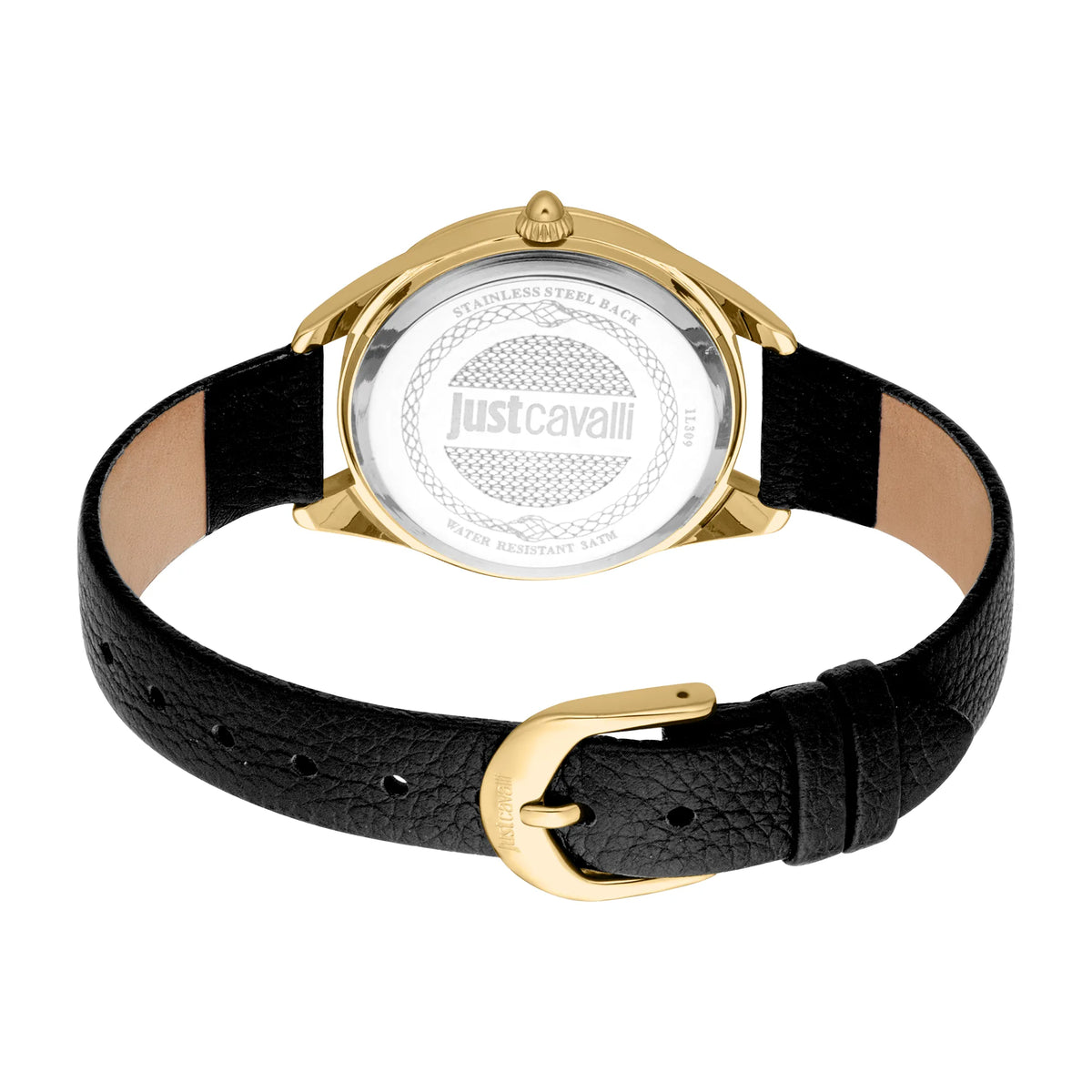 Just Cavalli Just Cavalli Glam Chic Luna Leather Black YG Black — immagine 2
