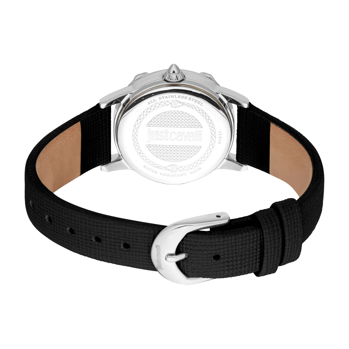 Just Cavalli Just Cavalli Animalier Fiorenza Snake Leather Black Silver Blue — immagine 2