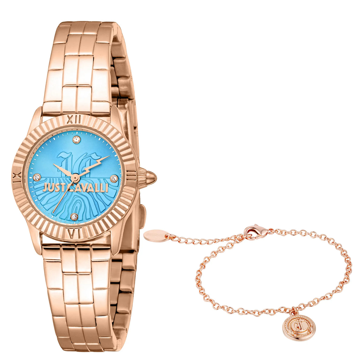 Just Cavalli Just Cavalli SET Mini Raffinata Rose Gold Light Blue