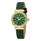 Just Cavalli Just Cavalli Animalier Mistero Snake Leather Yellow Gold Green