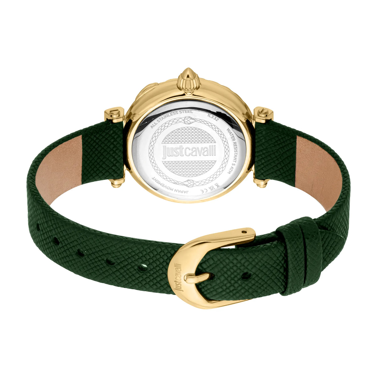 Just Cavalli Just Cavalli Animalier Mistero Snake Leather Yellow Gold Green — immagine 2