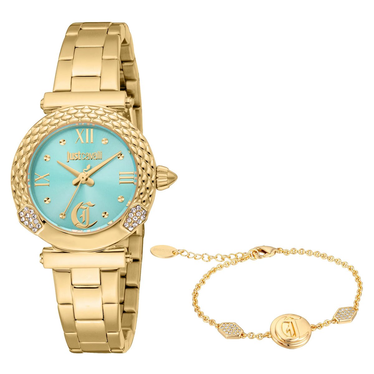 Just Cavalli Just Cavalli SET Curiosa Yellow Gold Turquoise