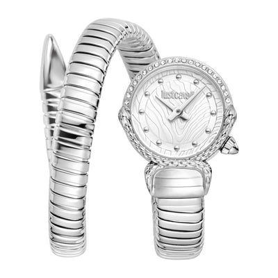 Just Cavalli Signature Snake Radiosa Argento