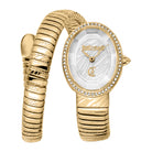Just Cavalli Just Cavalli Signature Snake Velina Yellow Gold Silver