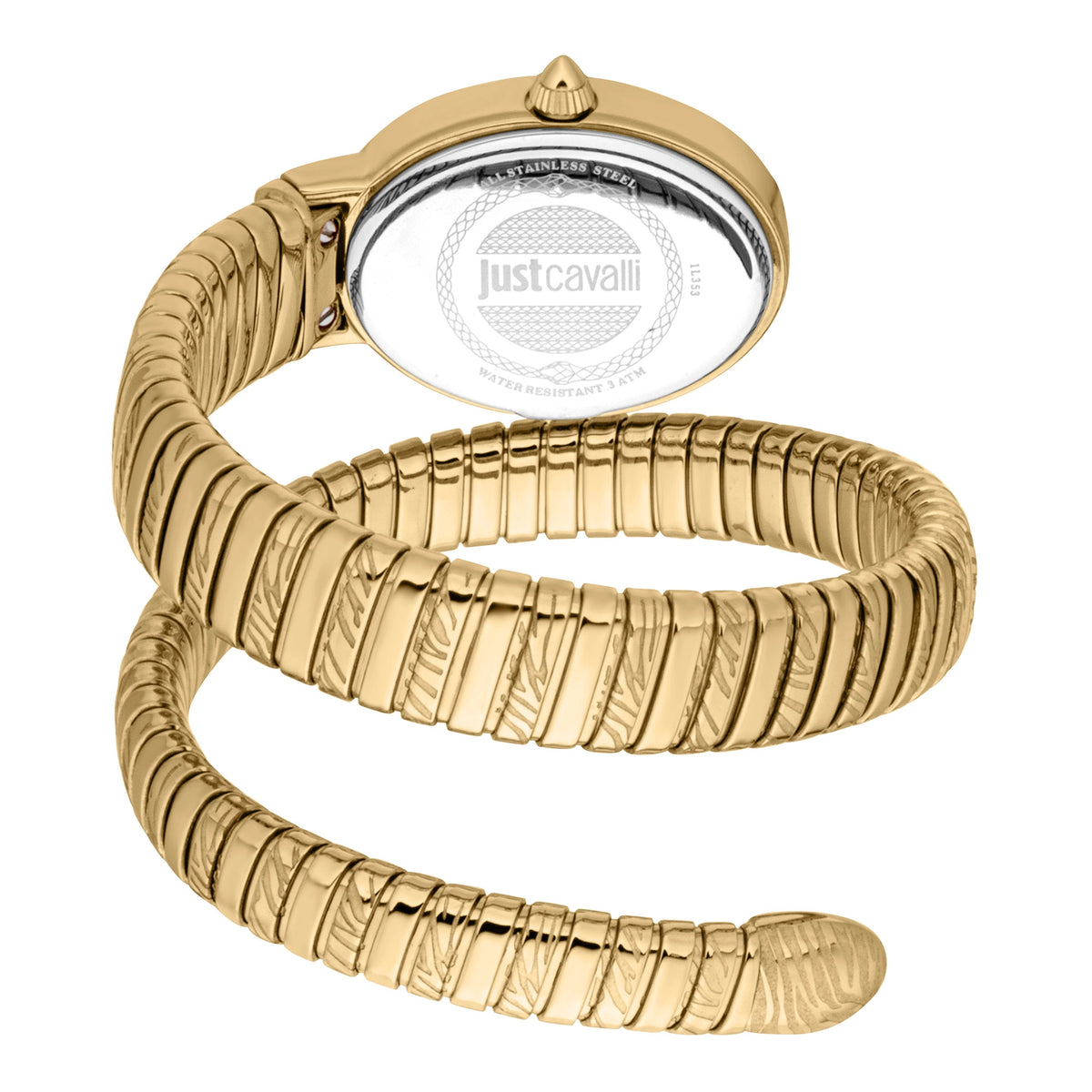 Just Cavalli Just Cavalli Signature Snake Velina Yellow Gold Turquoise — immagine 2