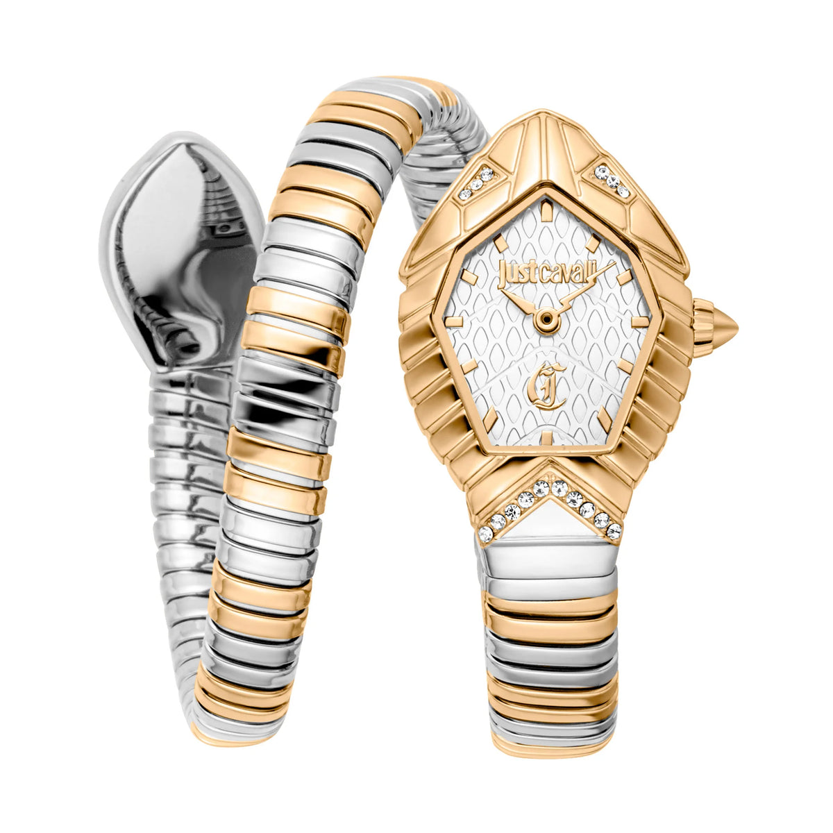 Just Cavalli Just Cavalli Signature Snake Speranza Yellow Gold Silver