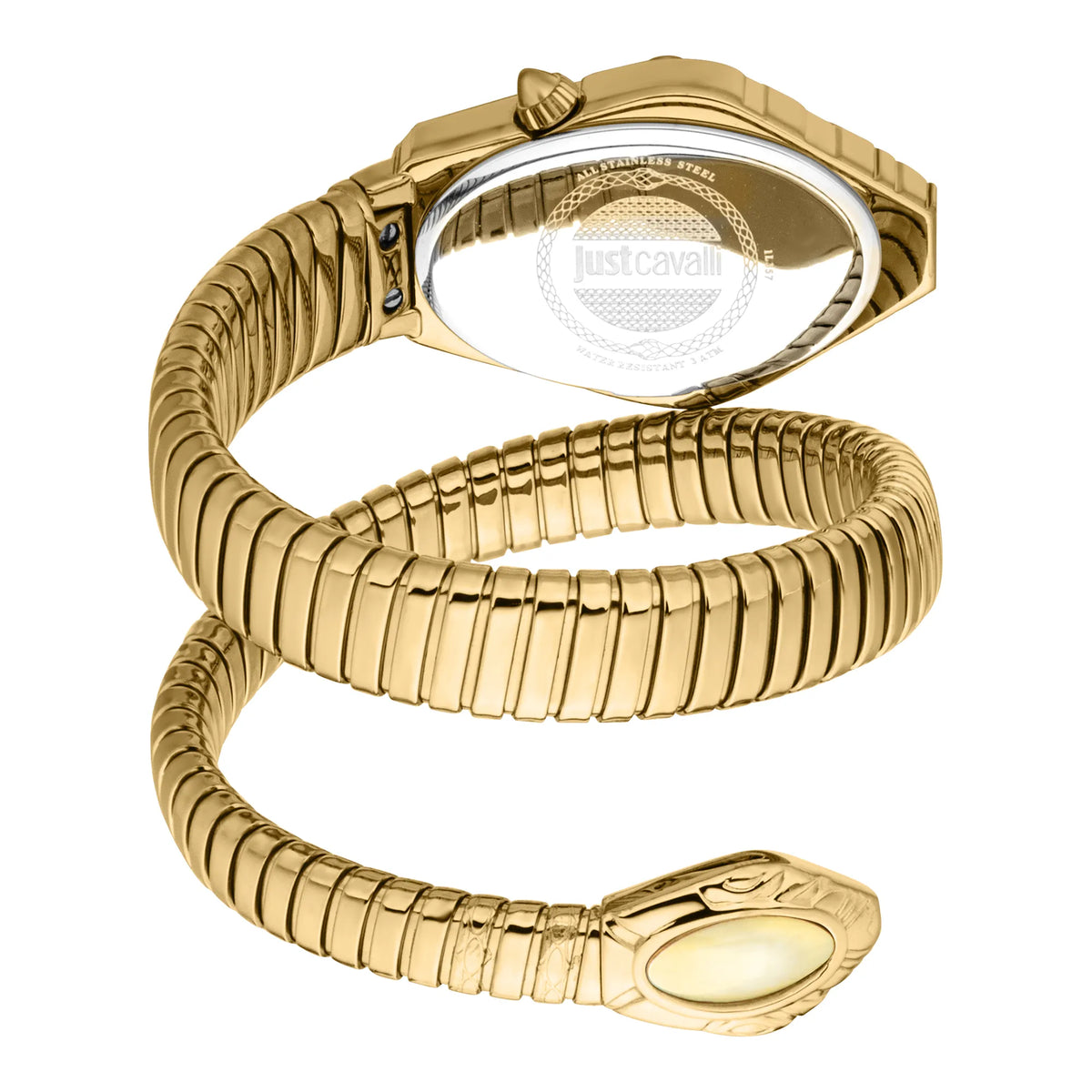 Just Cavalli Just Cavalli Signature Snake Lirica Yellow Gold Champagne — immagine 2